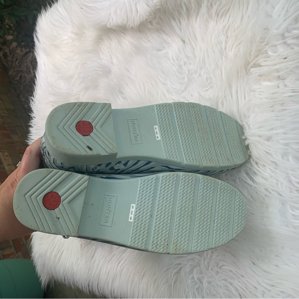 Hunter Sea Spray Patterned Short Rubber Boots - Picture 12 of 13